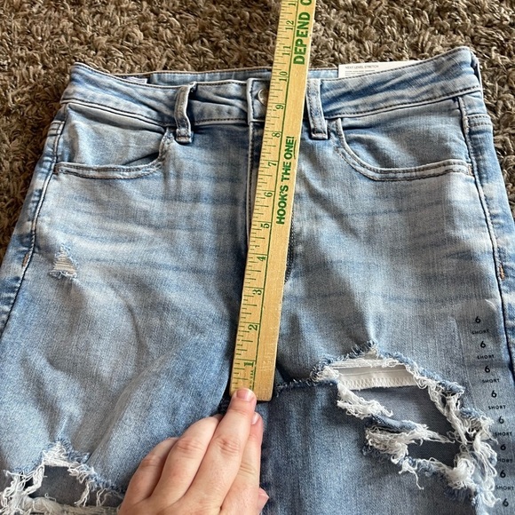 American Eagle nwt damaged return distressed super high rise jegging - Picture 7 of 16